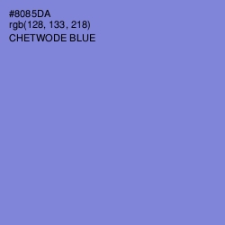 #8085DA - Chetwode Blue Color Image