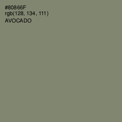 #80866F - Avocado Color Image