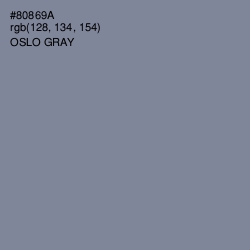 #80869A - Oslo Gray Color Image