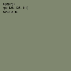 #80876F - Avocado Color Image