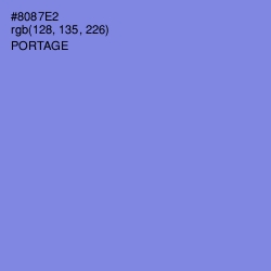 #8087E2 - Portage Color Image