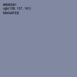 #8089A1 - Manatee Color Image