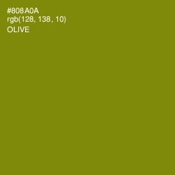 #808A0A - Olive Color Image