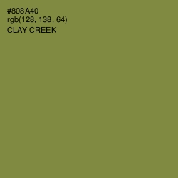 #808A40 - Clay Creek Color Image