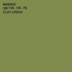 #808B4E - Clay Creek Color Image