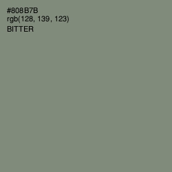 #808B7B - Bitter Color Image