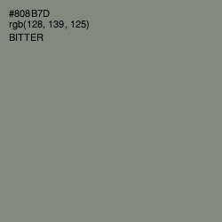 #808B7D - Bitter Color Image