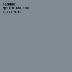 #808B92 - Oslo Gray Color Image