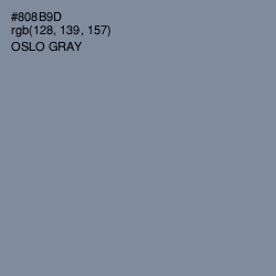 #808B9D - Oslo Gray Color Image