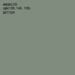 #808C7D - Bitter Color Image