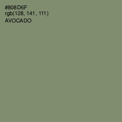 #808D6F - Avocado Color Image