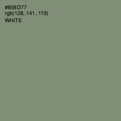 #808D77 - Battleship Gray Color Image