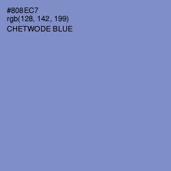 #808EC7 - Chetwode Blue Color Image