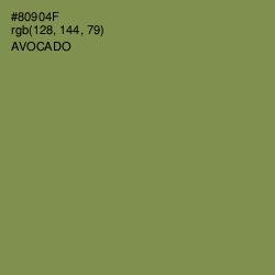 #80904F - Avocado Color Image