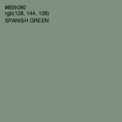 #809080 - Spanish Green Color Image