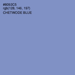 #8092C5 - Chetwode Blue Color Image