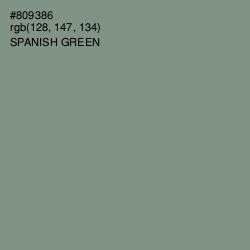 #809386 - Spanish Green Color Image