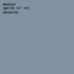 #8093A1 - Manatee Color Image