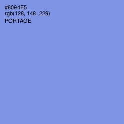 #8094E5 - Portage Color Image