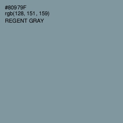 #80979F - Regent Gray Color Image