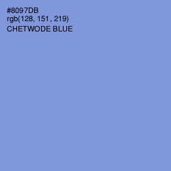 #8097DB - Chetwode Blue Color Image
