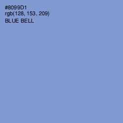 #8099D1 - Blue Bell Color Image