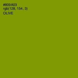 #809A03 - Olive Color Image