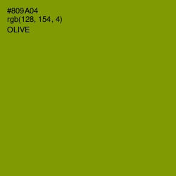 #809A04 - Olive Color Image