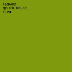 #809A0D - Olive Color Image