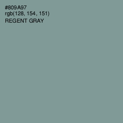 #809A97 - Regent Gray Color Image