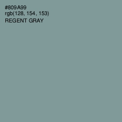 #809A99 - Regent Gray Color Image