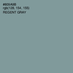 #809A9B - Regent Gray Color Image