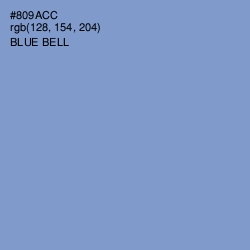 #809ACC - Blue Bell Color Image