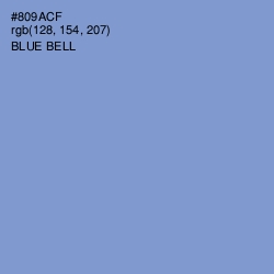 #809ACF - Blue Bell Color Image