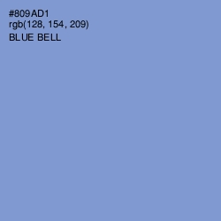 #809AD1 - Blue Bell Color Image