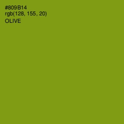 #809B14 - Olive Color Image