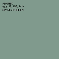 #809B8D - Spanish Green Color Image