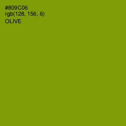 #809C06 - Olive Color Image