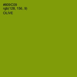 #809C09 - Olive Color Image