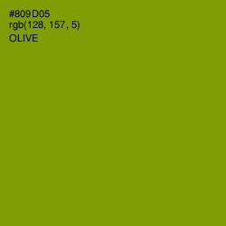 #809D05 - Olive Color Image