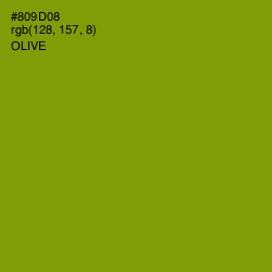 #809D08 - Olive Color Image