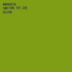 #809D16 - Olive Color Image