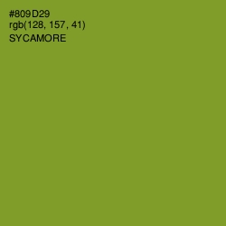 #809D29 - Sycamore Color Image