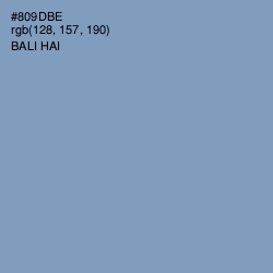 #809DBE - Bali Hai Color Image