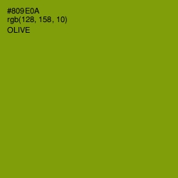 #809E0A - Olive Color Image