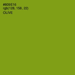 #809E16 - Olive Color Image