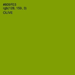 #809F03 - Olive Color Image