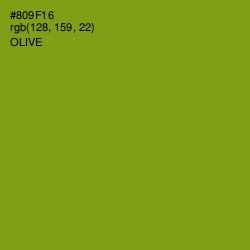 #809F16 - Olive Color Image