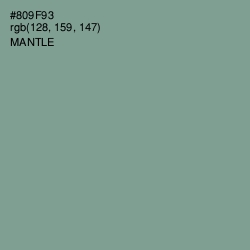 #809F93 - Mantle Color Image