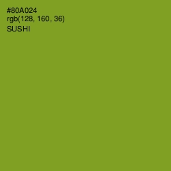 #80A024 - Sushi Color Image